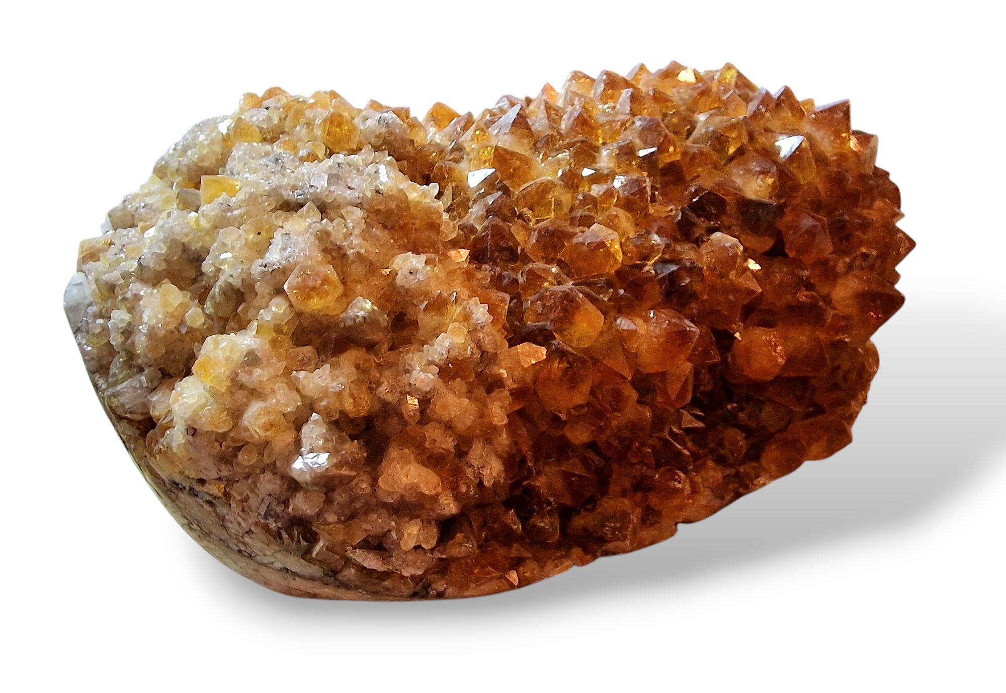 Citrín drúza velká ,váha 3,400kg