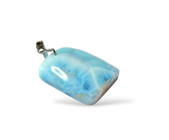 Larimar přívěsek obdelník, váha 7,33g, AA Jakost
