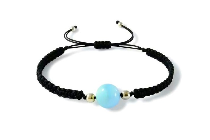 Larimar náramek Shamballa kulička