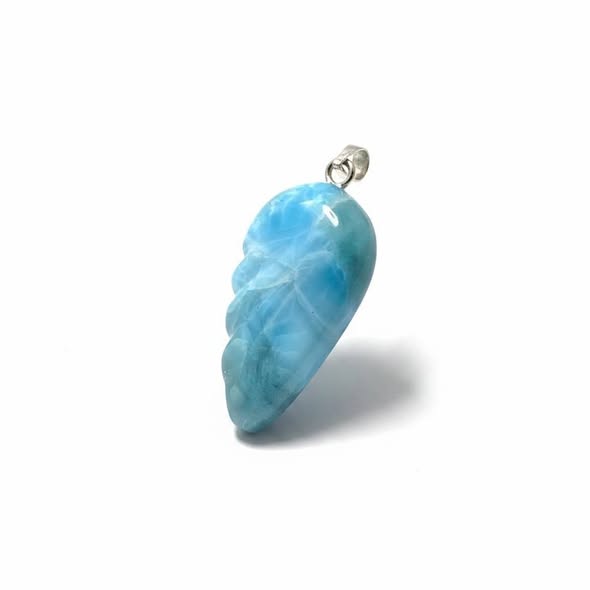 Larimar přívěsek andělské křídlo , váha 8,20g