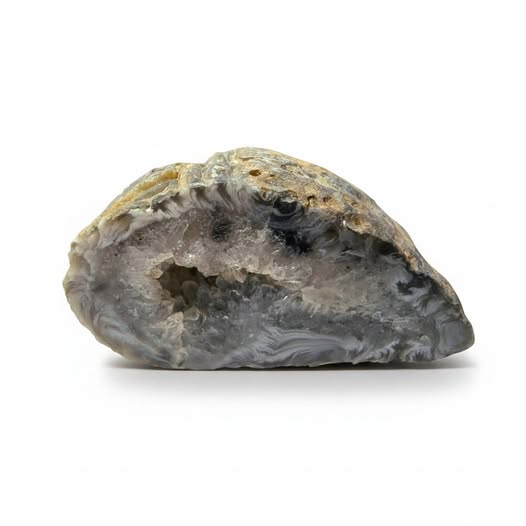Achát peříčkový geodka vel. 6,3 x 3,5 x 4,2cm, č.2
