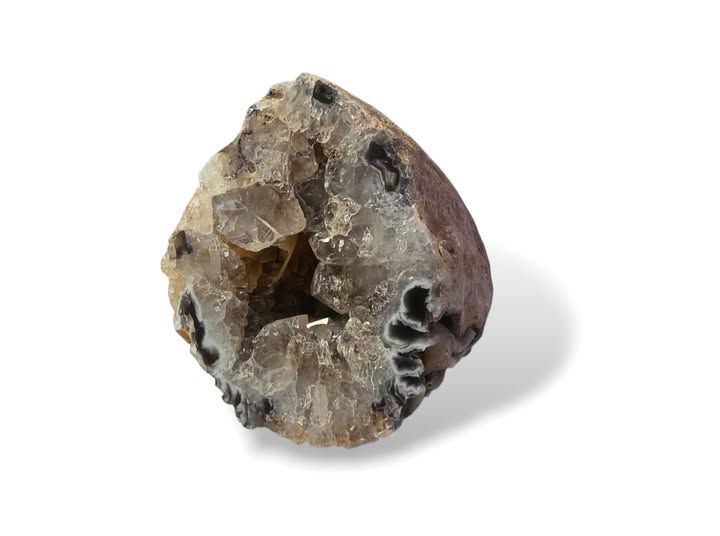 Achát peříčkový geodka vel. 5 x 4,2 x 4,2cm , č.23