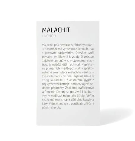 Kartička - MALACHIT