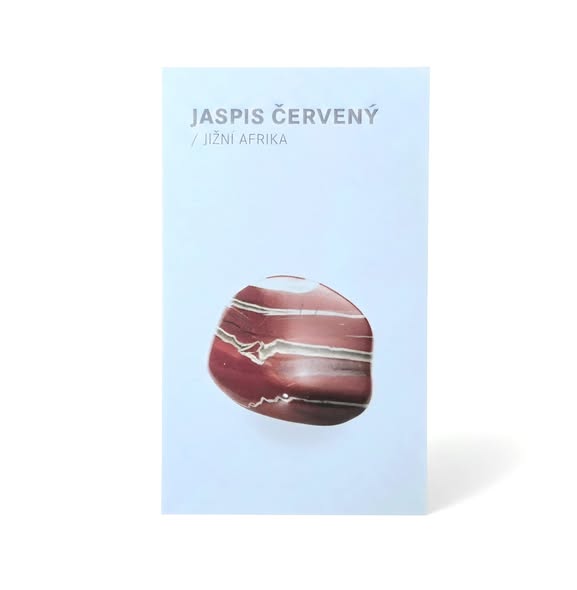Kartička obrázek - JASPIS ČERVENÝ