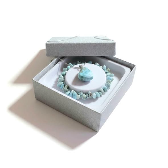 Larimar set s krabičkou