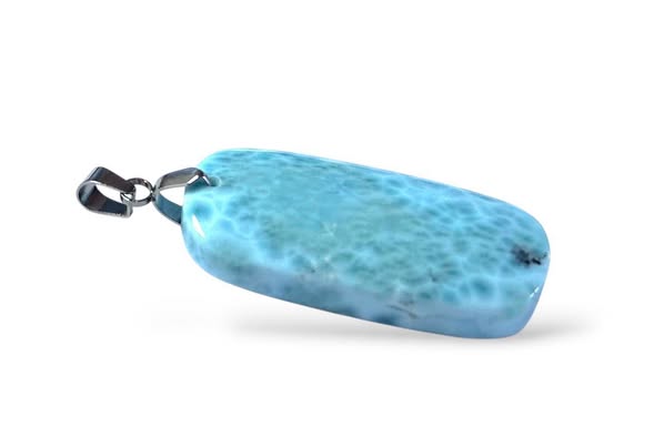 Larimar přívěsek obdelník , váha 9,55g, AA Jakost