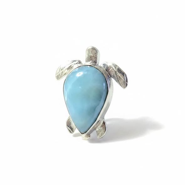 Larimar přívěsek želvička 2,96g