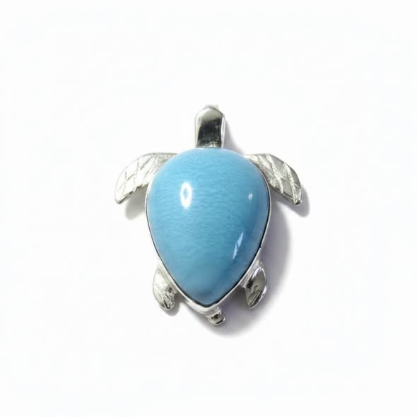 Larimar přívěsek želvička 3,63g
