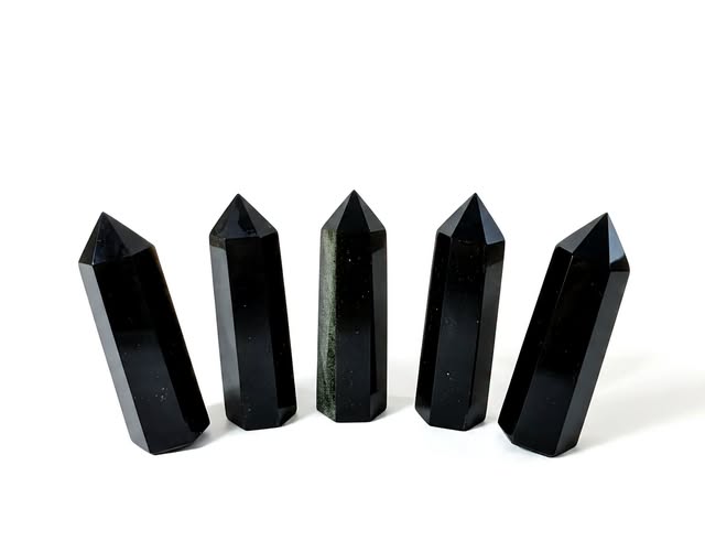 Obsidián zlatý špice vel. 5,5 x 1,5cm