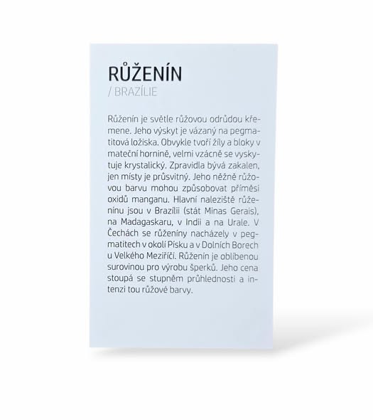 Kartička - RŮŽENÍN