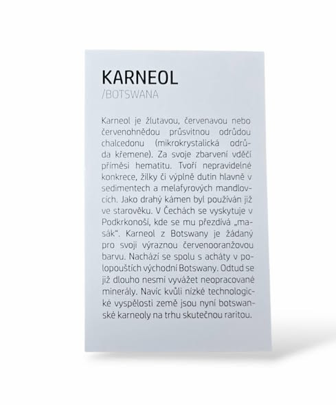 Kartička - KARNEOL
