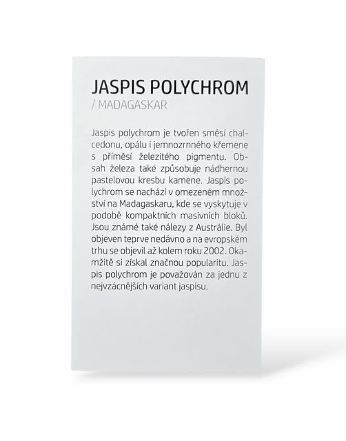 Kartička - JASPIS POLYCHROM
