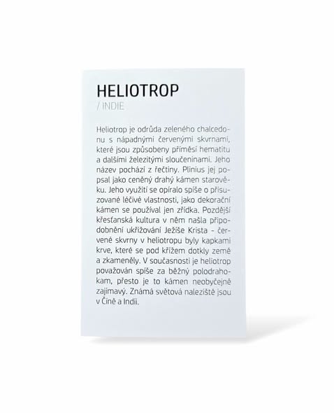 Kartička - HELIOTROP