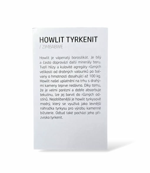 Kartička - HOWLIT TYRKENIT