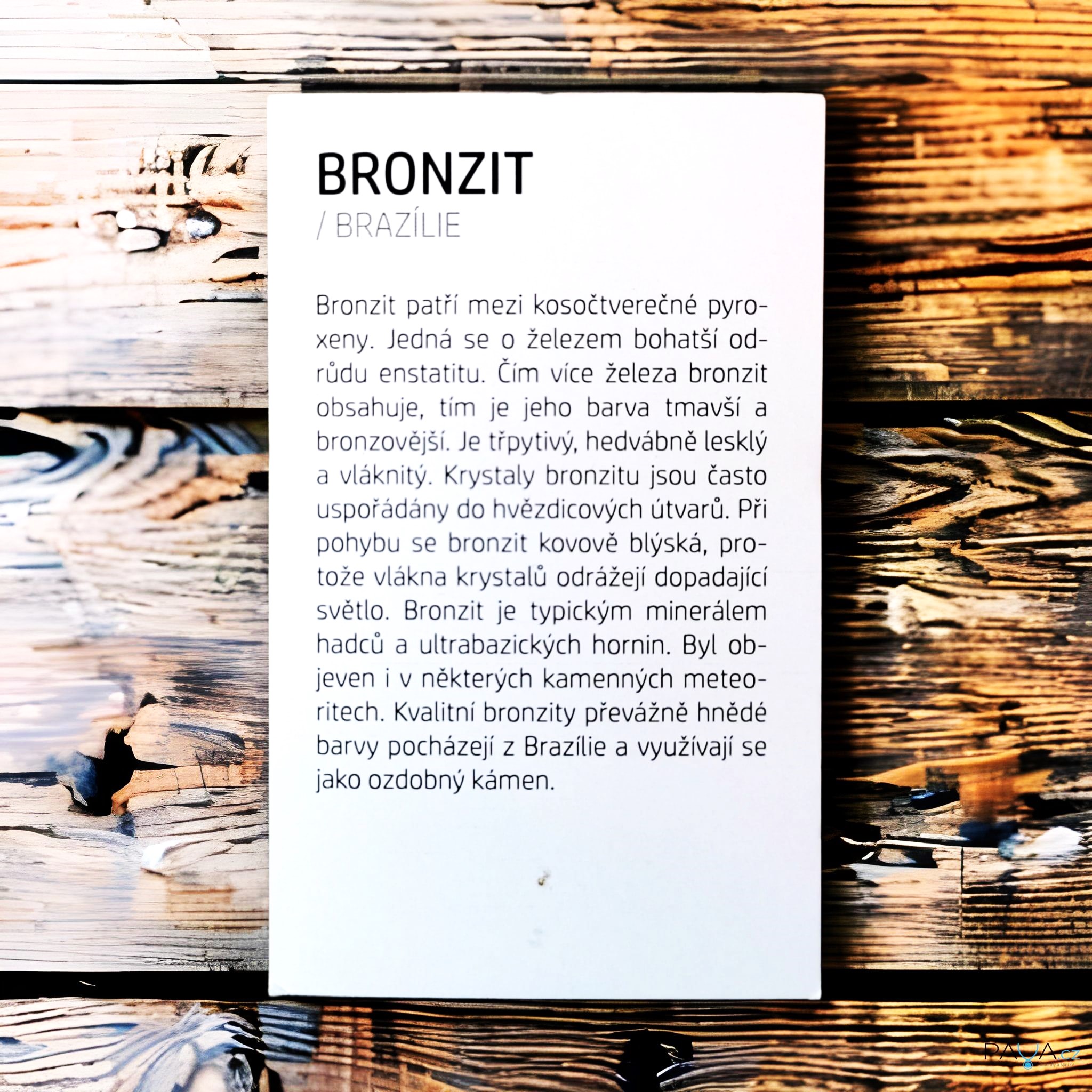 Kartička - BRONZIT