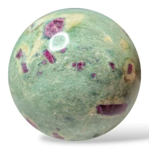 Rubín ve fuchsitu koule vel.6,2cm