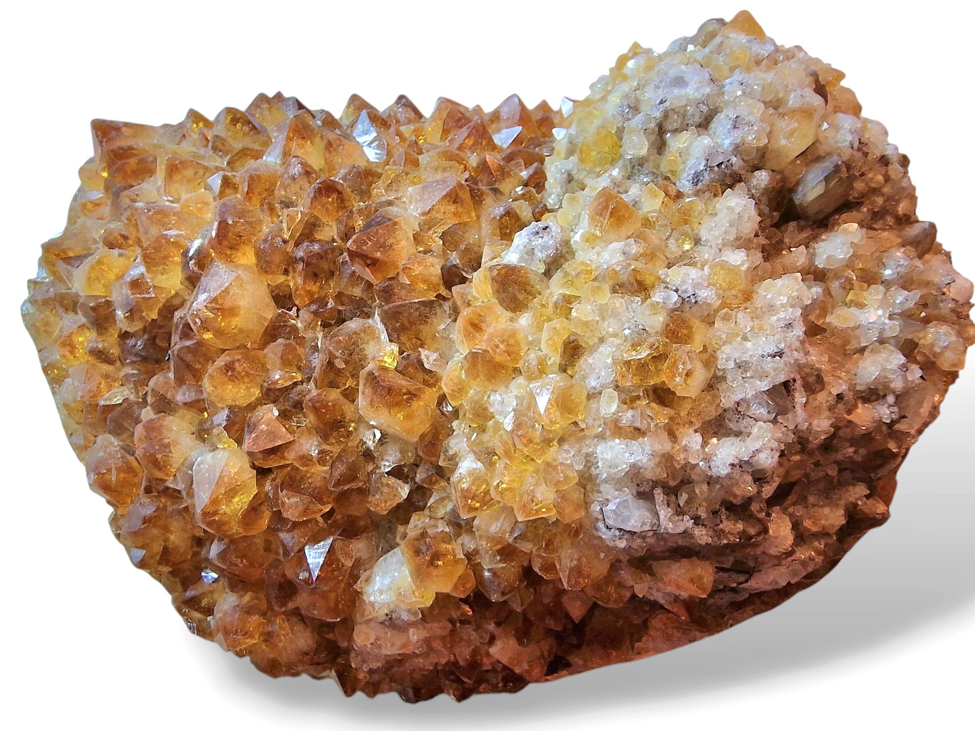 Citrín drúza velká ,váha 3,400kg