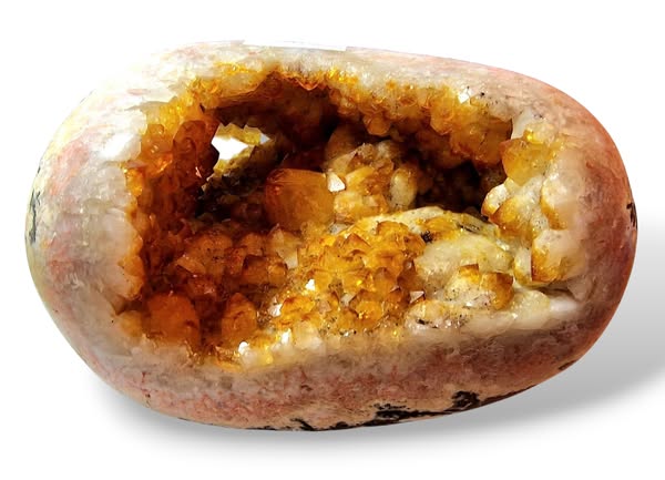 Citrín drúza velká ,váha 4,400kg