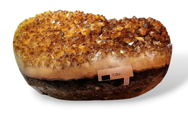 Citrín drúza velká ,váha 5,000kg