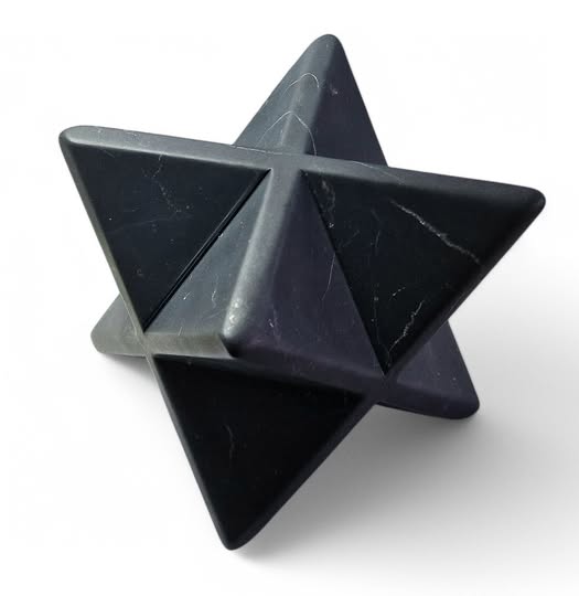 Šungit  MERKABA neleštěná  Maxi vel.10,5x14,5cm