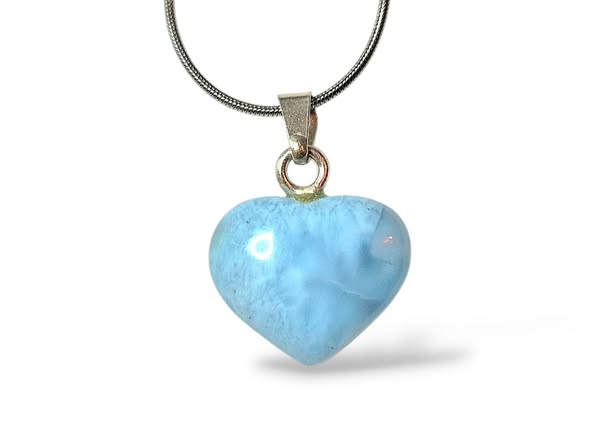 Larimar srdíčko přívěsek 3,11g
