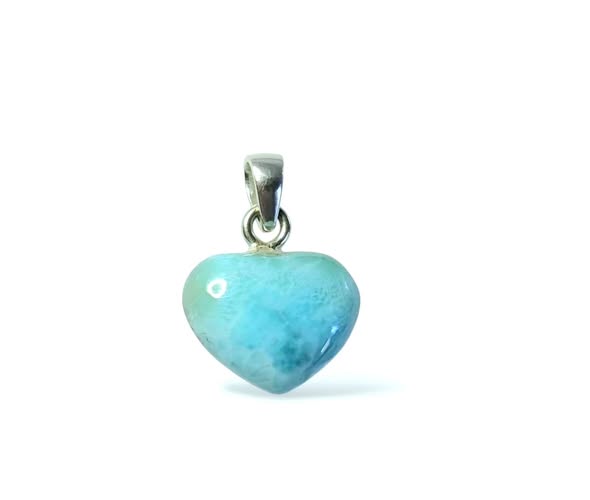 Larimar srdíčko maličké přívěsek 2,50 g