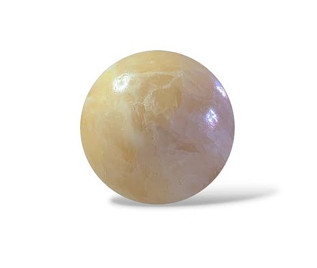 Kalcit žlutý koule tmavá - VÝPRODEJ