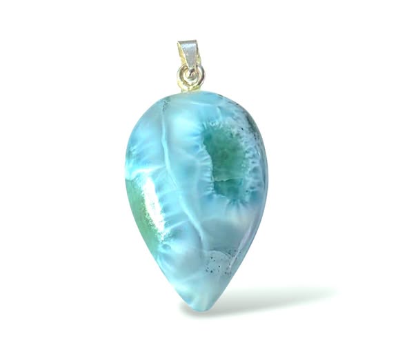 Larimar přívěsek slza velká 9,62 g