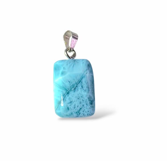 Larimar přívěsek obdelník malý 3,98 g