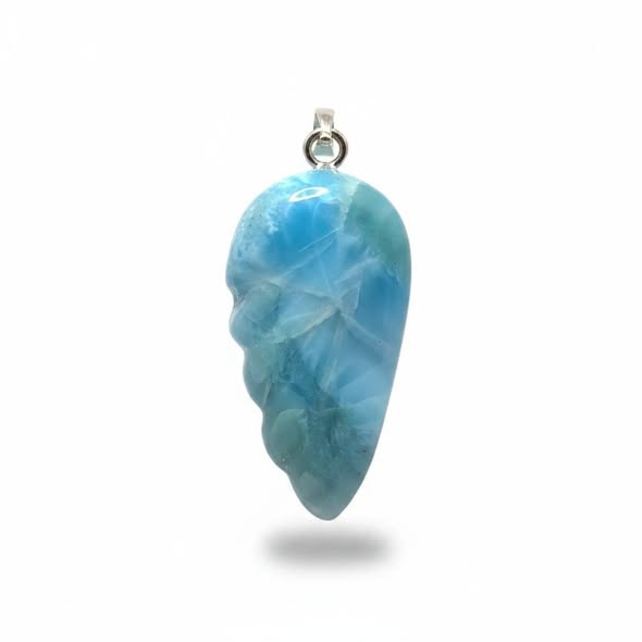 Larimar  přívěsek andělské křídlo , váha 8,20g