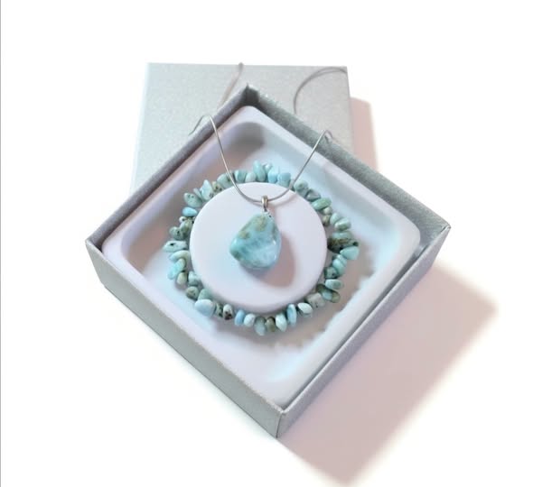Larimar set s krabičkou