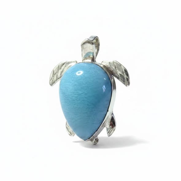 Larimar přívěsek želvička 3,63g