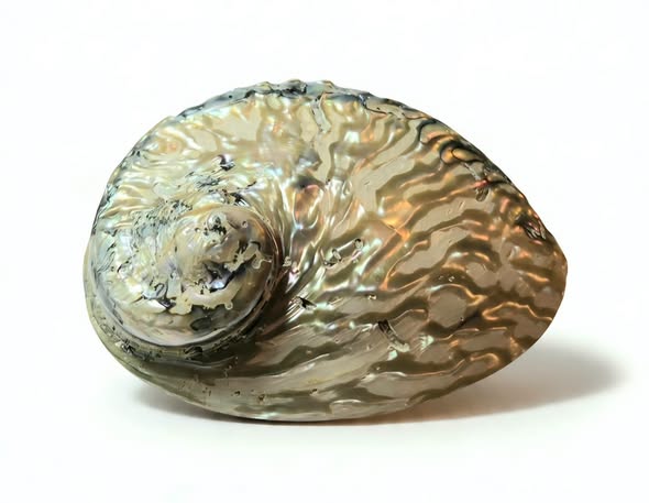 Paua mušle (Abalone)  oboustranná světlá