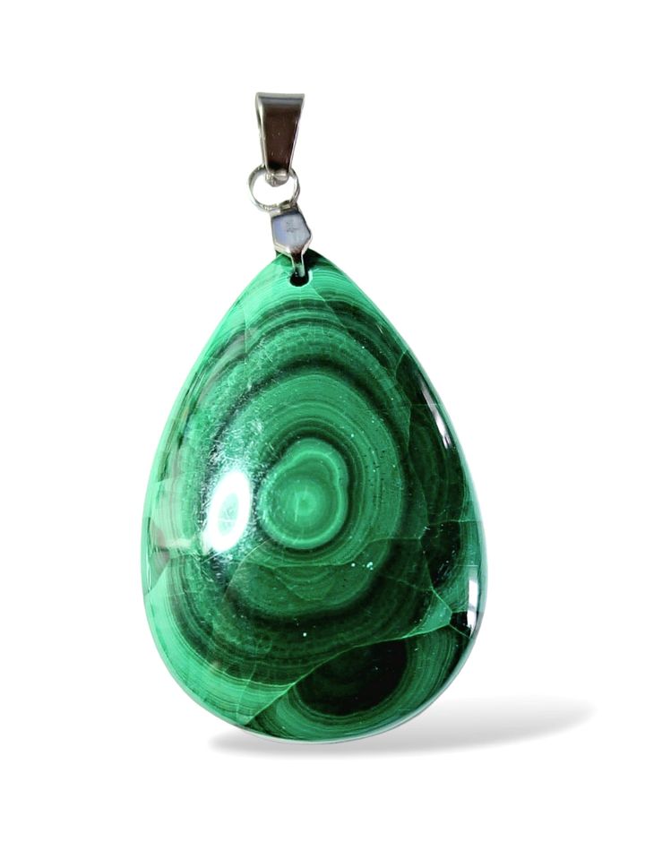 MALACHIT  slza přívěsek č.5 ,váha 12,80g