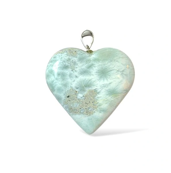 Larimar přívěsek srdce velké 20g