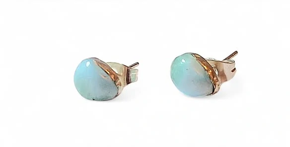 Larimar naušnice slzička malá