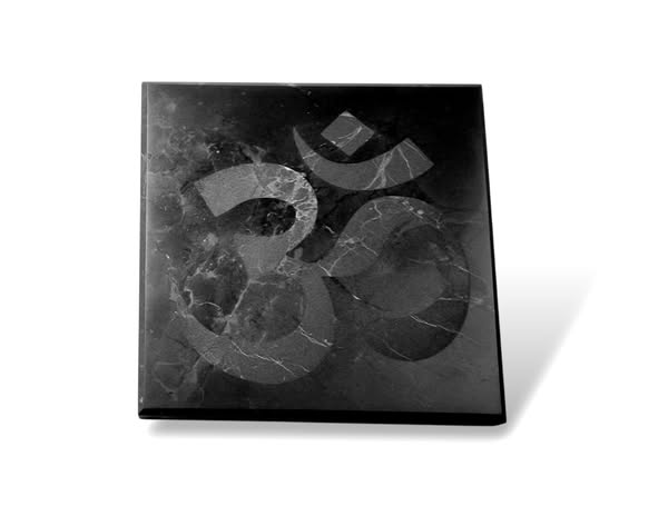 Šungit disk Ohm čtverec