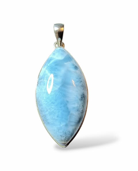 Larimar  přívěsek slza ,váha 11,19g, AAA Jakost