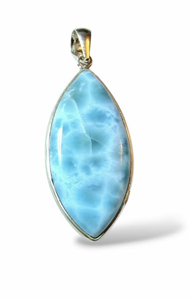 Larimar  přívěsek slza ,váha 14,89g, AAA Jakost