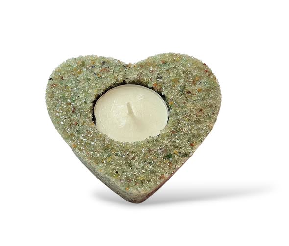 Prehnit svícen srdce