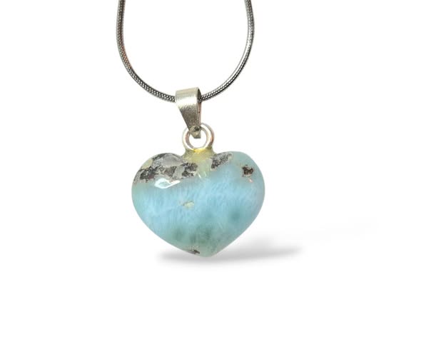 Larimar srdíčko přívěsek 3,18g