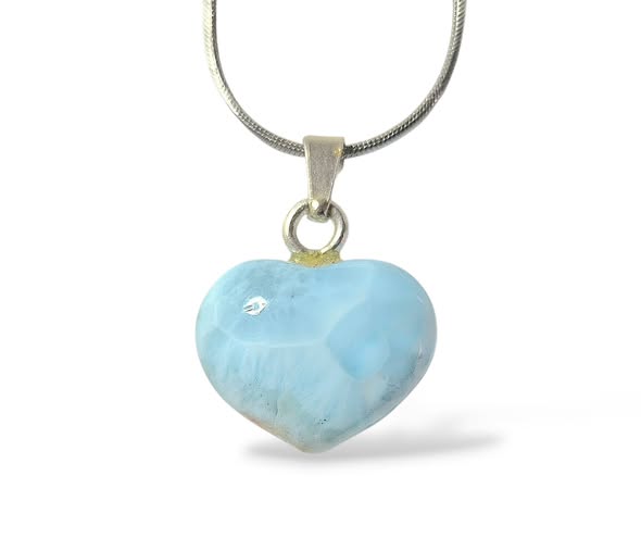 Larimar srdíčko přívěsek 3,43g
