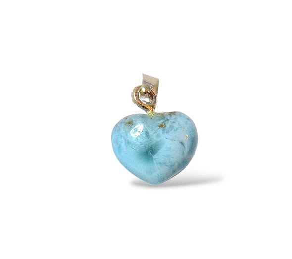 Larimar srdíčko přívěsek 2,32g