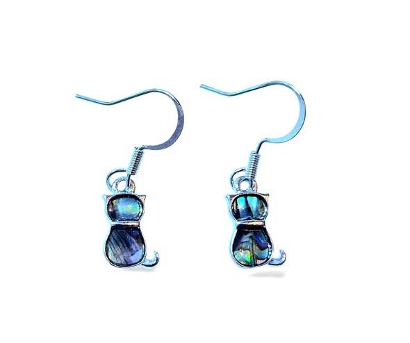 SET Paua: Náramek + náušnice kočička malá