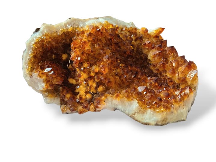 Citrín drúza velká  ,váha 4,442kg