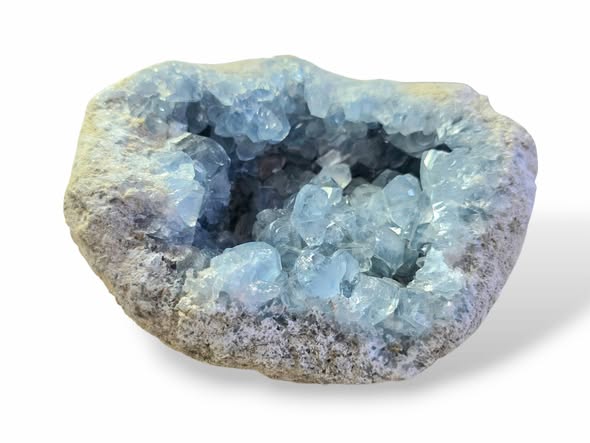 Celestin drúza velká , váha 4,336kg 