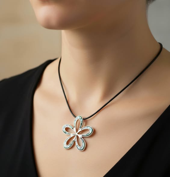 Kytička přívěsek s perletí Paua - novinka