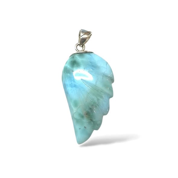 Larimar  přívěsek andělské křídlo , váha 8,90g
