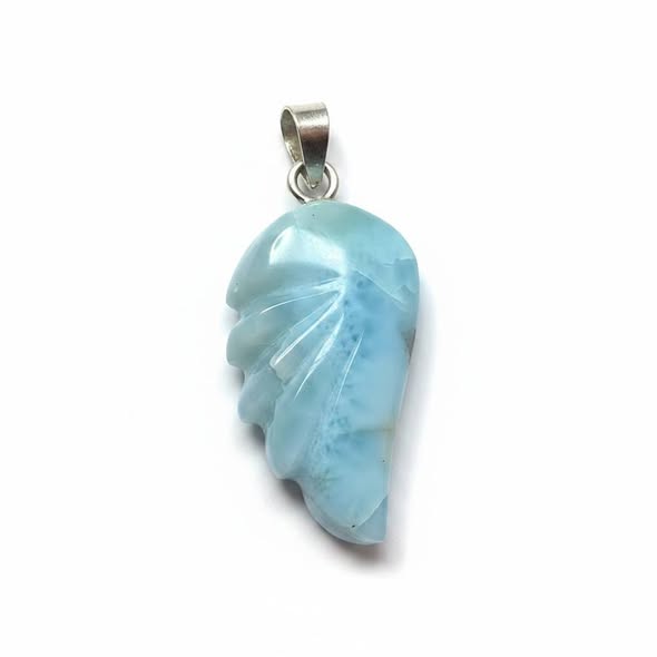 Larimar  přívěsek andělské křídlo , váha 5,47g