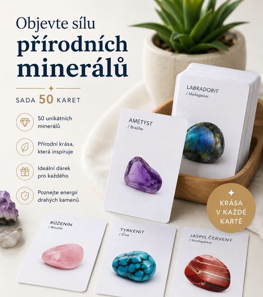 Sada kartičky s popisem 50ks  doprodej